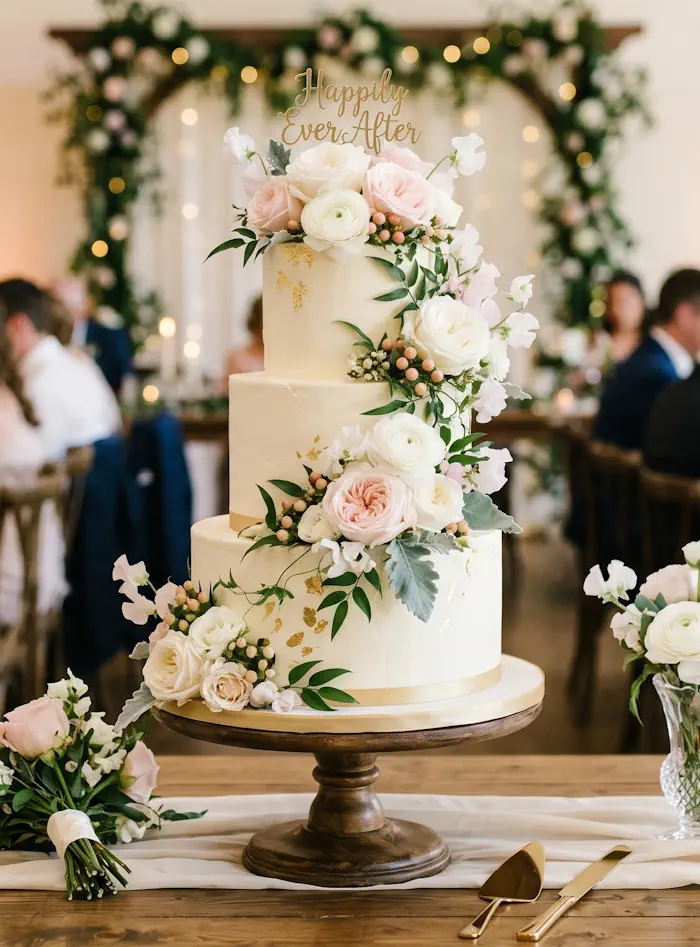 Floral Wedding Cake
